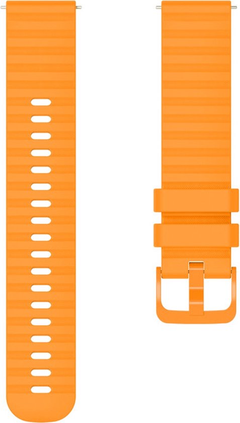 By Qubix Smartwatch Bandje 22mm Geschikt Voor Garmin Forerunner 970 570 47mm 255 Siliconen Sportband Oranje 2859877365