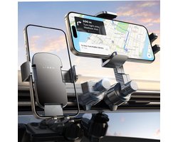 Auto-ontluchter Telefoonhouder [2023 Militaire klasse haakclip en verlengarm] Smartphone mobiele telefoon