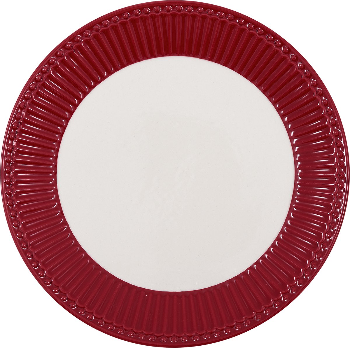 GreenGate Ontbijtbord Alice claret red (Ø 23 cm)