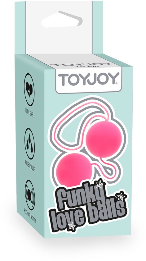 Boules De Geisha Funky Love Balls Mauve Par ToyJoy - Silencieuses, ABS, Pour Renforcement Périnéal