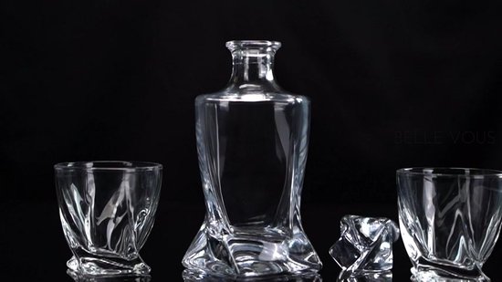 Belle Vous 800 ml Service de Carafe a Whisky Bouteille & Verres