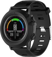 Strap-it TPU case - zacht bescherm hoesje geschikt voor Garmin Fenix 3 / Fenix 3 HR - zwart