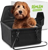 Hondenmand Auto Achterbank - Luxe Autostoel Hond & Kat - Honden Reisbench Opvouwbaar - Anti Slip - Nylon - 40x46cm - Zwart