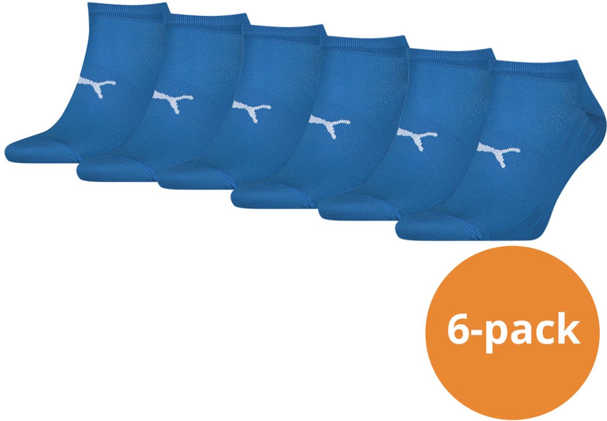 Puma Sport Sneakersokken Light 6-pack -43/46 Blauw