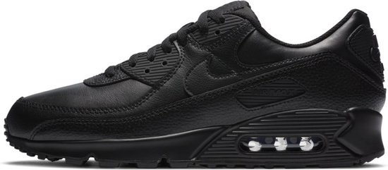 Nike Air Max 90 Leather - Heren Sneakers - Black/Black-Black - Maat 41