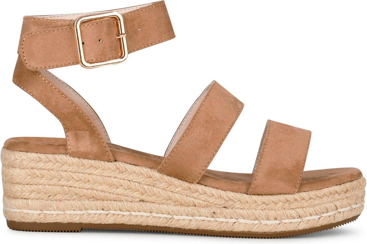 POSH by Poelman JUNE Dames Sandalen - Beige