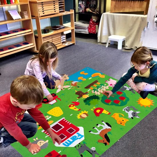 Viltbord Kind - Creatief Speelbord met Dieren (1