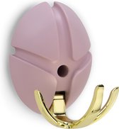 Spinder Design TICK Wandkapstok - Pale Pink / Goud