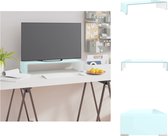 vidaXL TV-meubel - Gehard glas - Verhoging - Groen - 60x25x11cm - Kast