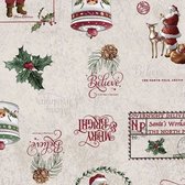Home Trend Kerst Tafelzeil - 140x200 cm - Santa Claus - PVC - Afwasbaar