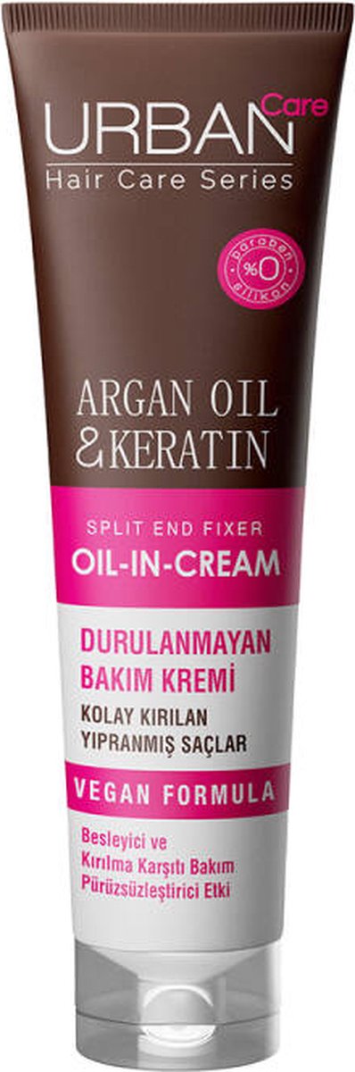 URBAN CARE Argan Oil &Keratin Color Protection Oil In Cream 150ML