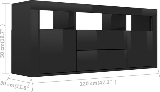 vidaXL-Tv-meubel-120x30x50-cm-spaanplaat-hoogglans-zwart