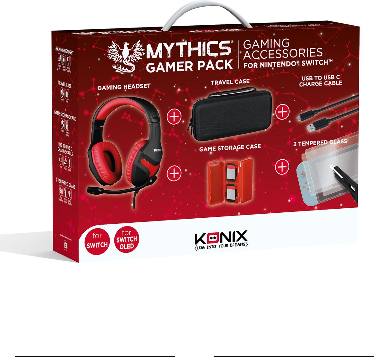 Mythics - Nintendo Switch - accessoires pack (Switch/Oled) - Konix