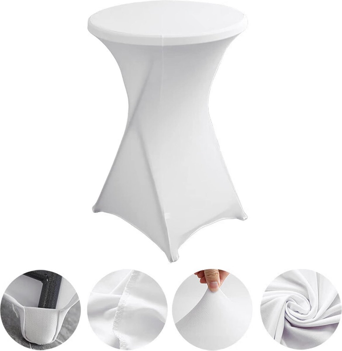 Stretch Hoes voor statafels, 2 stuks, 80-85 cm, elegant