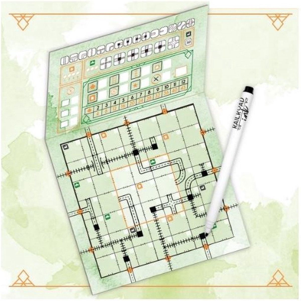 White Goblin Games Railroad Ink Natuurgroen - Roll & Write dobbelspel thumbnail 3