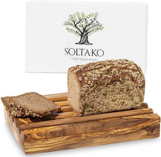 CasaLupo CasaLupo Broodsnijplank Met Opvangbak Rubberwood Cosy 44 X 28 Cm 1024x681