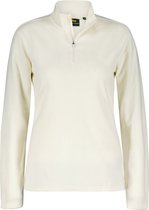 NOMAD® Fleece Vest Dames | Maat XL | Wit | Stretch Fleece Trui | Sweater met halve rits | Warm en Ademend