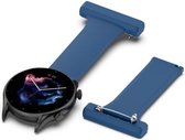 Universeel Smartwatch 22MM Siliconen Verpleegkundige Band - Geschikt Voor Dames - Blauw
