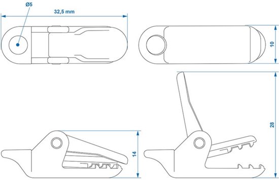 ProPlus Duurzame tenttapijt- en tarpclips - set van 10 stuks - compact en weerbestendig van ProPlus — afbeelding 4
