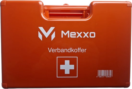 Mexxo BHV verbanddoos - EHBO Verbandkoffer - Europees goedgekeurd - Incl. wandhouder - 61 delig