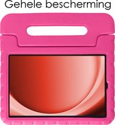 Hoesje Geschikt voor Samsung Galaxy Tab A9 Plus Hoesje Kinderhoes Shockproof Hoes Kids Case - Roze