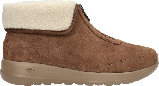 Skechers Hands-Free Slip-Ins Easy Going - Rits- \u0026 gesloten boots voor dames  - Bruin - Nelson.nl