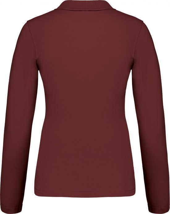 Polo femme manches longues Kariban Piqué K257 - Vin - 3XL
