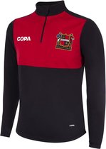 COPA - Sheffield FC Half Zip Sweater - L - Zwart; Rood