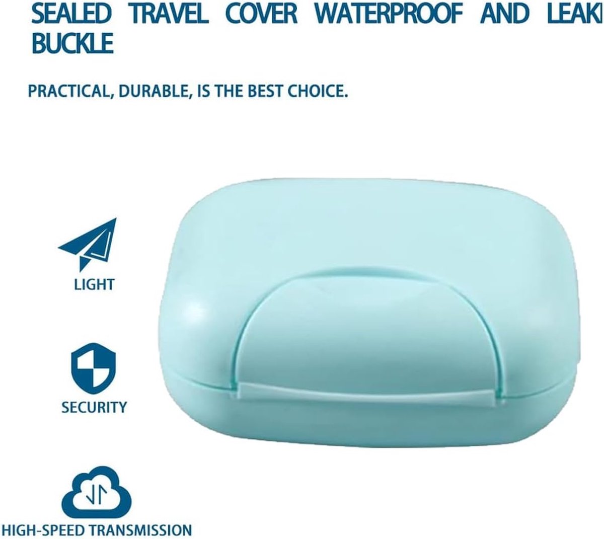 Porte-savon De Voyage Anti-fuite - Design à 2 Couches Avec égouttoir, Portable, Pour Camping, Salle De Sport, Douche