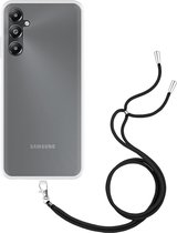 Cazy Soft TPU Telefoonhoesje met Koord - geschikt voor Samsung Galaxy A05s - Toestel Hoesje met Koord - Transparant