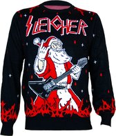 Sleigher Kersttrui voor Metalheads - Maat M - Foute Kersttrui DrunkenDinos - Gebreide kersttrui - Foute trui - Feestkleding - Kerstkleding Fout Kerst Feest - Kerst trui - Kersttrui dames - Kersttrui heren - Lelijke Kersttrui - Grappige Kersttrui