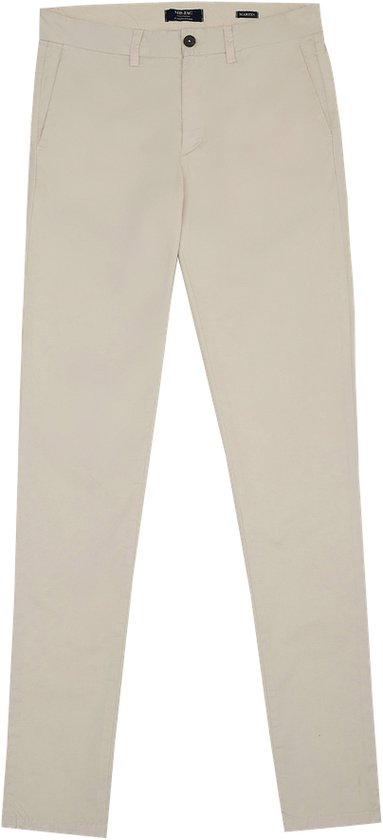 Mr Jac - Broek - Heren - Slim fit - Chino - Garment Dyed - Pima Katoen - Ecru - Maat W36 L32