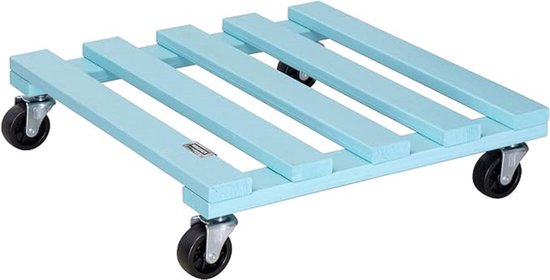 SMONTER Plantenroller, Verstelbaar rolbord (38-50 cm), Robuuste plantenwagen (draagkracht 200 kg), Plantenrol voor binnen en buiten, Rijdende plantenstandaard met remmen, Zwart
