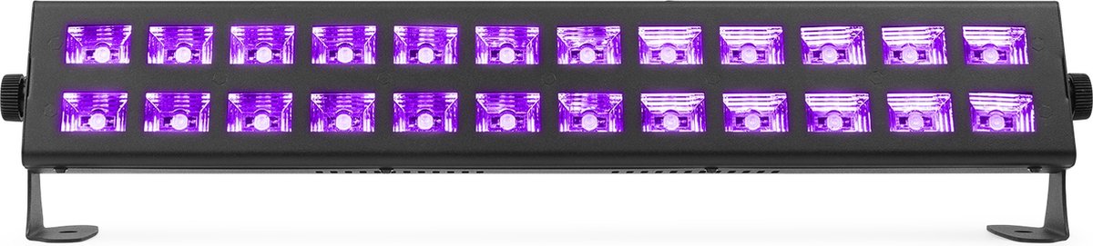 BeamZ BUV2123 Barre LED Lumière Noire UV - 24 LEDs, Soirée Fluo