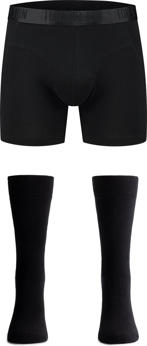 Ton Sur Ton - Herenondergoed - Heren Boxershort - Mannen sokken - Heren Sokken - Heren Onderbroeken - Classic Noir S/41-46