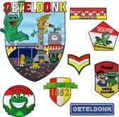 Fjesta Oeteldonk Emblemen Voordeelpakket - Oeteldonk Accessoires - Set Van 8 Stuks - Groot Voordeelpakket