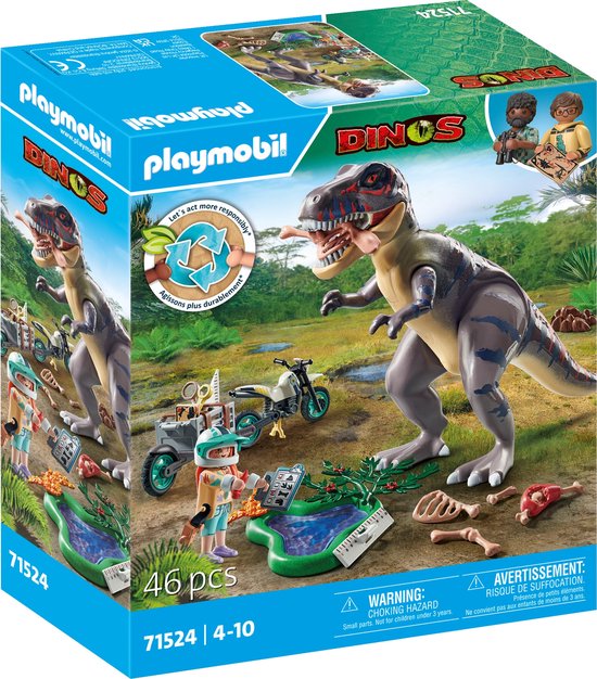 Foto: Playmobil dinos t rex sporenonderzoek 71524