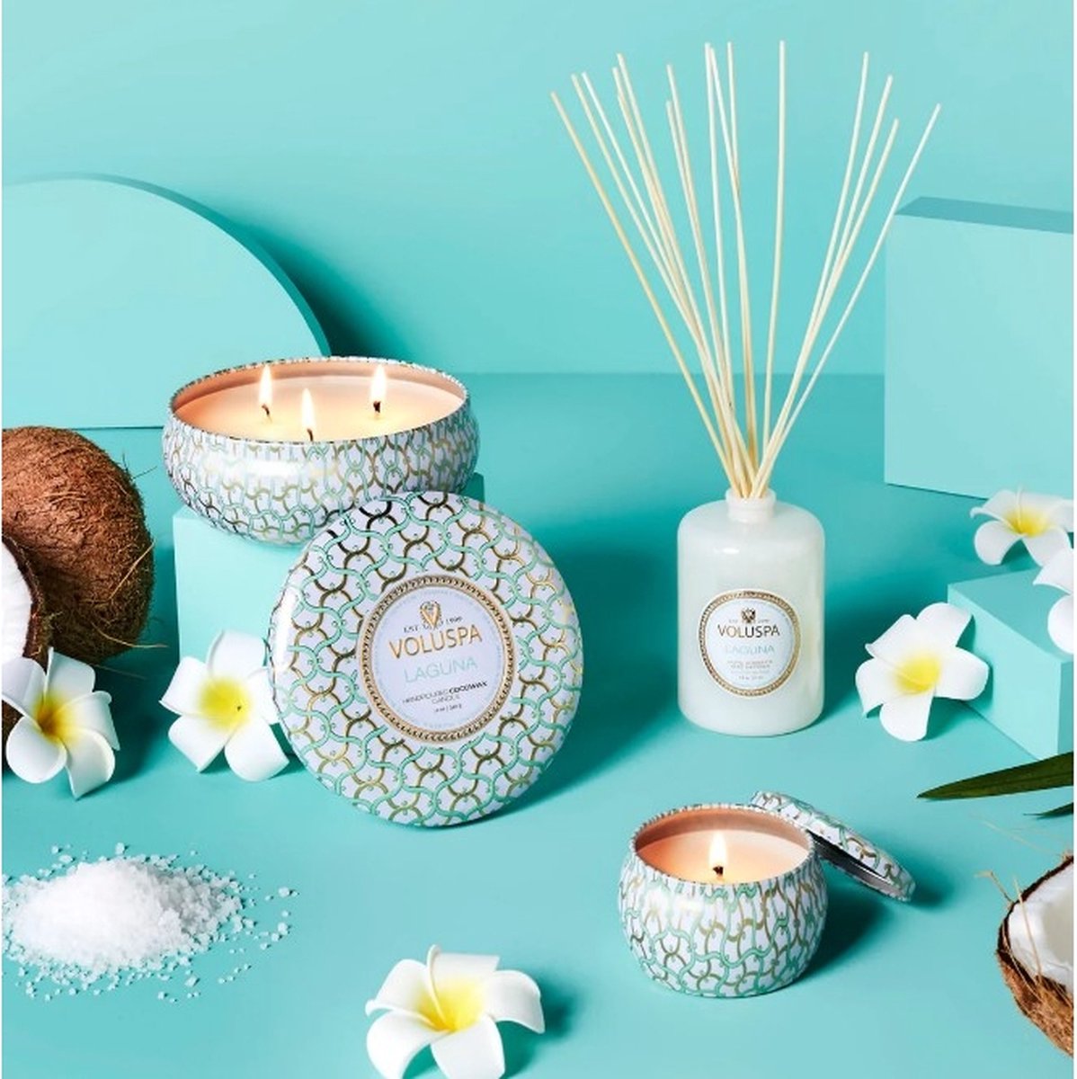 Voluspa Geurstokjes Maison Blanc Laguna Home Ambience Diffuser 177ml