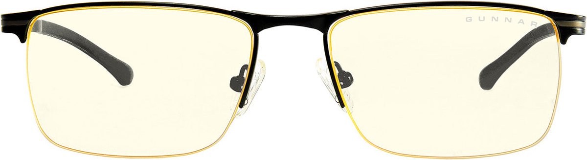GUNNAR Gaming- en Computerbril - Marin, Onyx Frame, Clear Tint - Blauw Licht Bril, Beeldschermbril, Blue Light Glasses, Leesbril, UV Filter