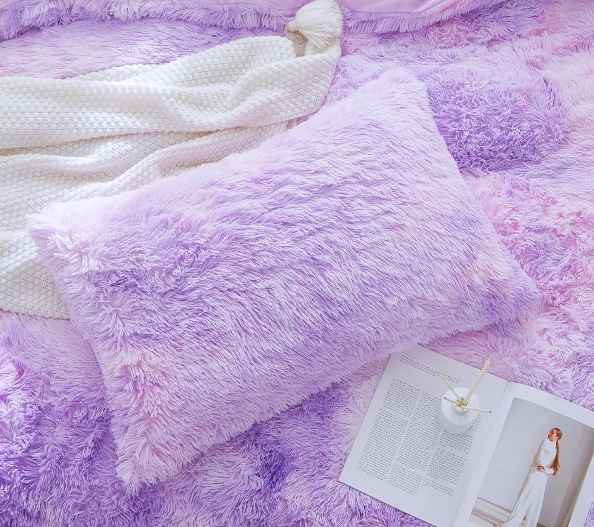 LLSZAHD Dekbedovertrek Baby Eenpersoons roze paarse vlinder afdrukken en verven dekbedovertrek, zacht vier seizoenen beddengoed, dekbedovertrek 120x150cm met 1 kussensloop 40x60 cm, Set Kids Will Love