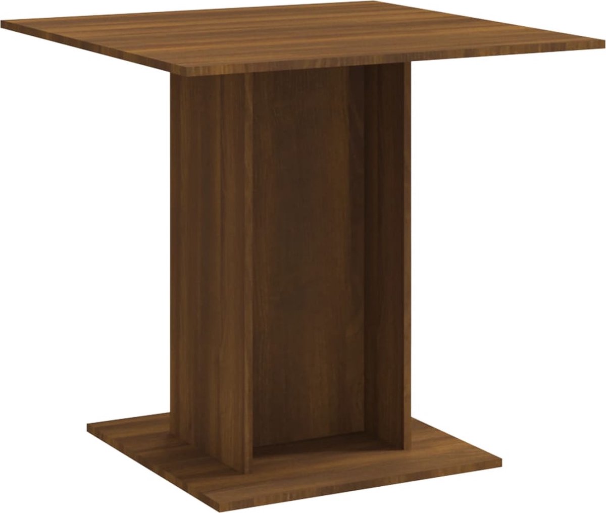 vidaXL Eettafel Industriële Stijl - Hout - 80 x 80 x 75 cm - Ruw