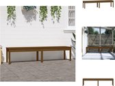 vidaXL Houten Tuinbank - 203.5 x 44 x 45 cm - Massief grenenhout - Honingbruin - Tuinbank
