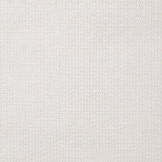 Een witte stof met een subtiel, herhalend geometrisch patroon.