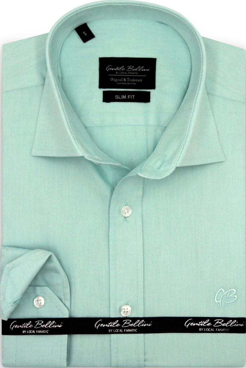 Mannen Blouse - Slim Fit - Oxford Overhemd met Lange Mouw voor Heren