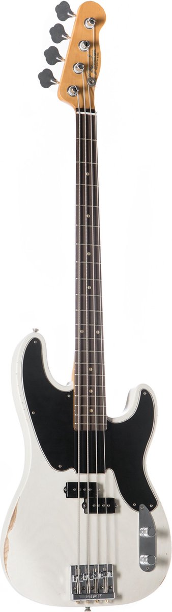 Fender AS Mike Dirnt Road Worn P-bas RW wit Blonde - Elektrische basgitaar