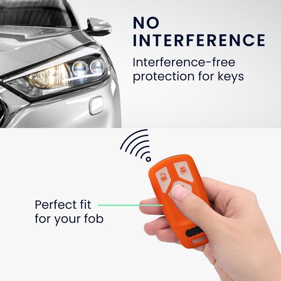 kwmobile leren autosleutel hoesje compatibel met Audi A6 A7 A8 Q7 Q8 3