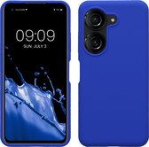 kwmobile telefoonhoesje geschikt voor ASUS Zenfone 10 - Hoesje met siliconen coating - Smartphone case in Baltisch blauw