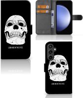 Bookcase Geschikt voor Samsung Galaxy S23 FE GSM Hoesje Skull Eyes