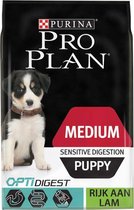 Pro Plan hondenbrokken Medium Puppy Sensitive Digestion 12kg Lam