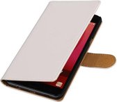 Bookstyle Wallet Case Hoesjes voor Galaxy C7 Wit